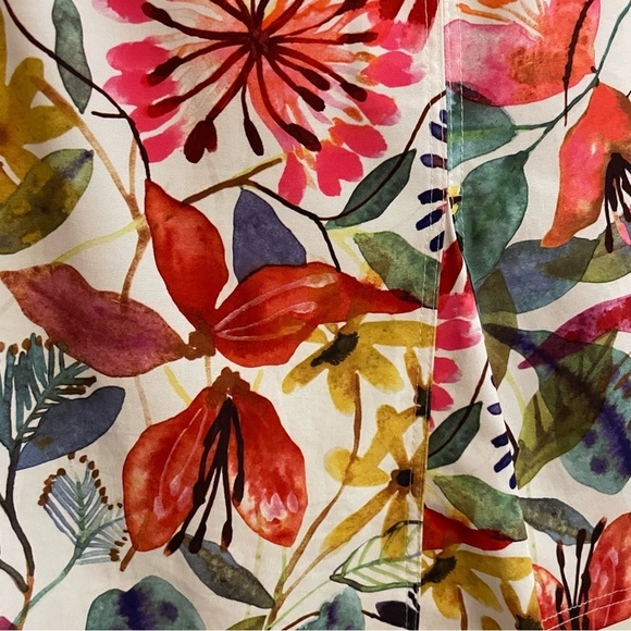 RipSkirt Playa Wildflower Watercolor Length 2 Wrap Skirt Floral Print Size Large - Picture 5 of 9